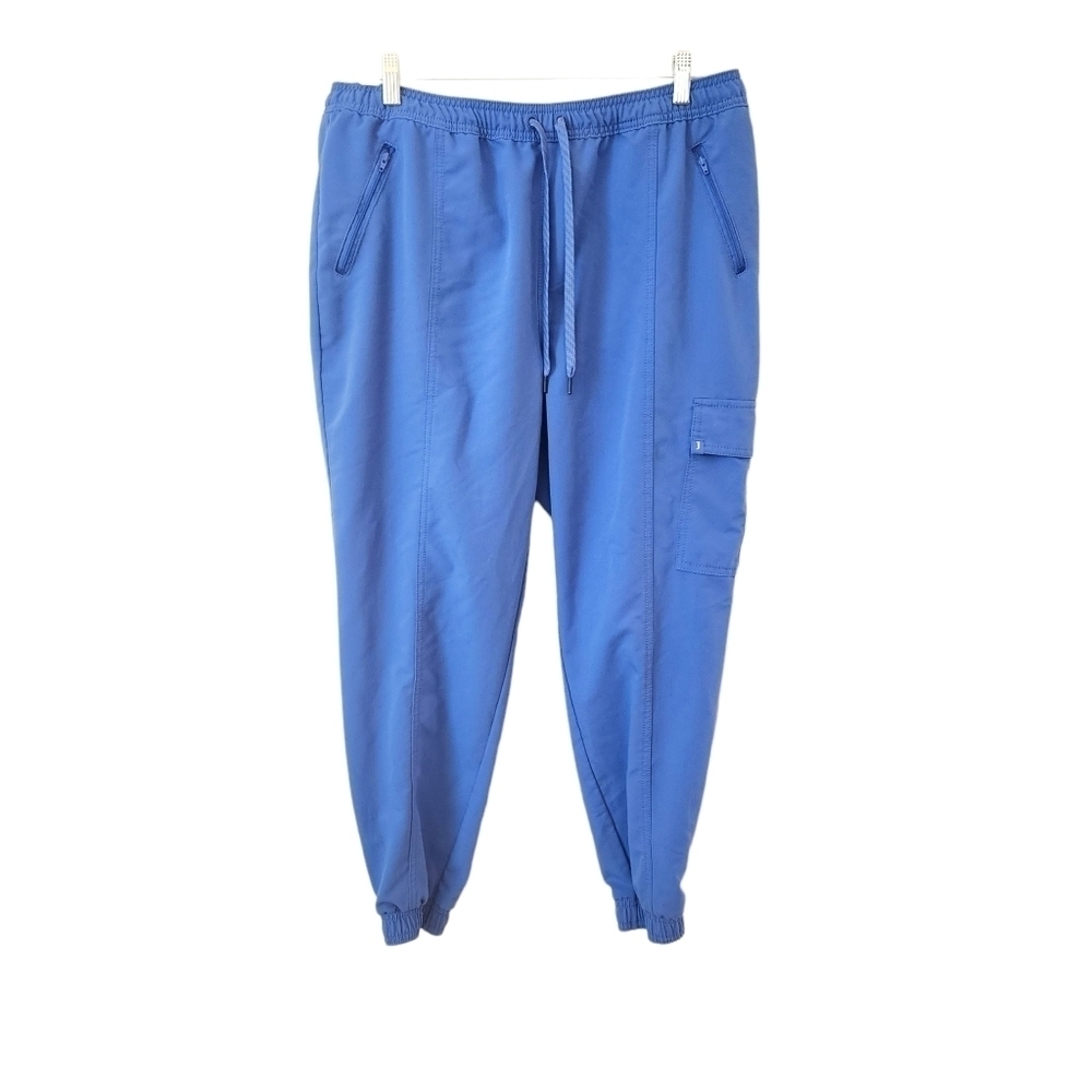 JAANUU Ceil Blue Jogger Scrub Pants